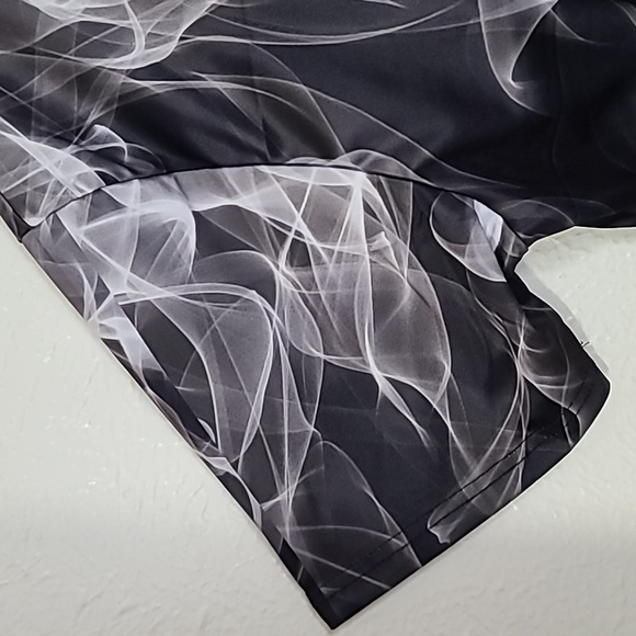 Grey Flame Smoke Luxury Graphic Mens Tee Shirt Dri Fit Tshirt Size 2XL - Picture 12 of 15